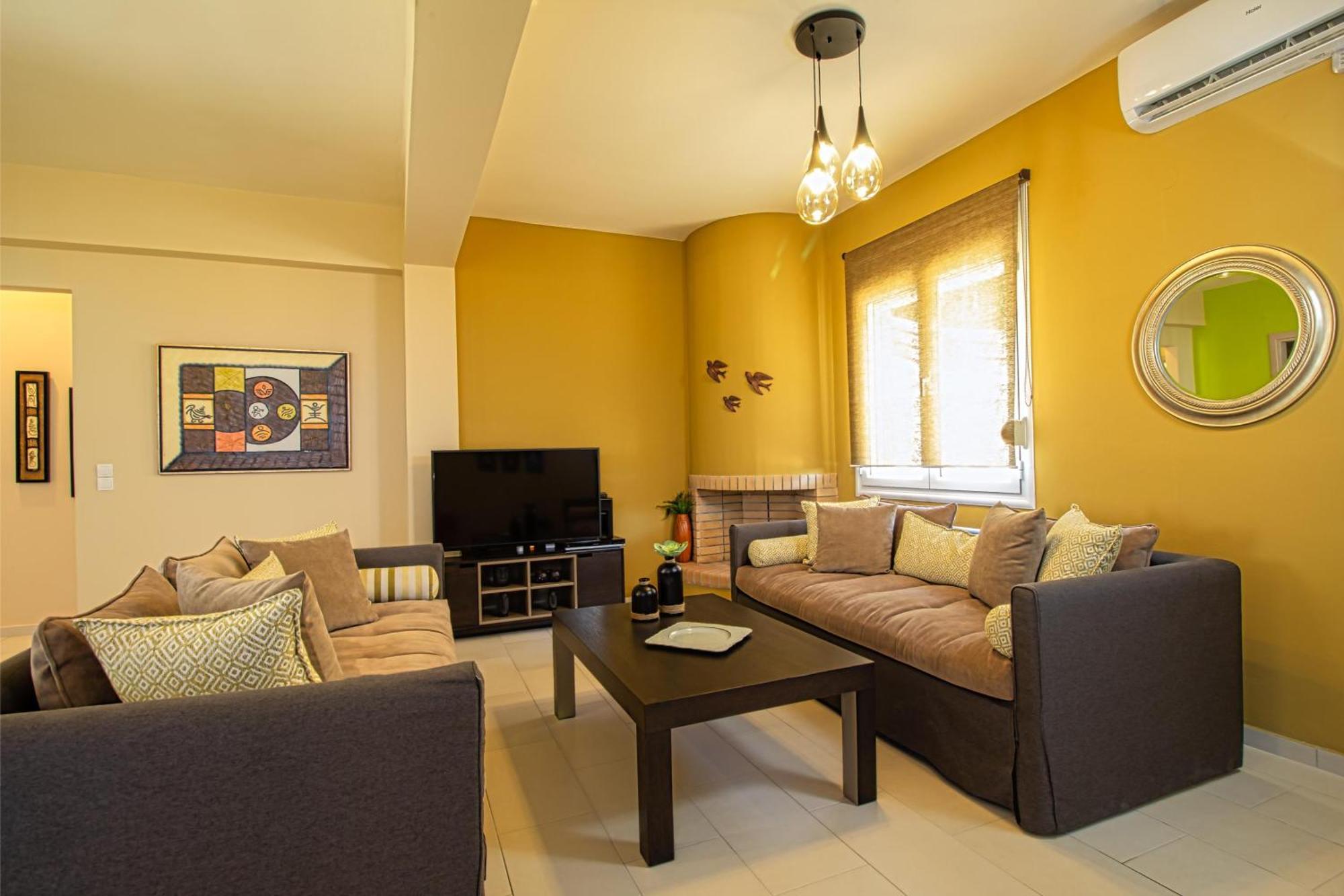 Theo Villas With Sea View Marathokefala Room photo